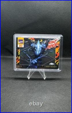 2025 Topps Chrome Marvel Ghost Rider Shadowbox Black /10 Mint