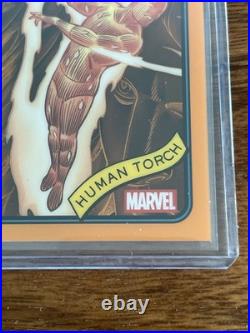 2025 Topps Chrome Marvel Human Torch True Orange Color match 14/25 2025 Topps Chrome Marvel Human Torch True Orange Color match 14/25