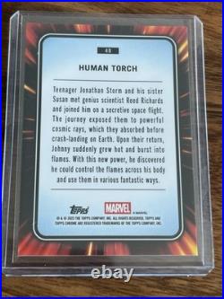 2025 Topps Chrome Marvel Human Torch True Orange Color match 14/25 2025 Topps Chrome Marvel Human Torch True Orange Color match 14/25