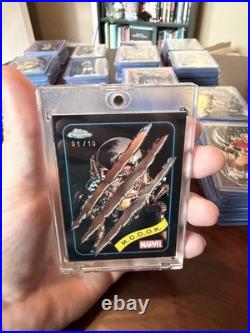 2025 Topps Chrome Marvel M. O. D. O. K. Wolverine Adamantium Clawed Black Chrome /10