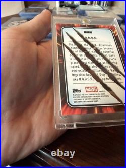 2025 Topps Chrome Marvel M. O. D. O. K. Wolverine Adamantium Clawed Black Chrome /10