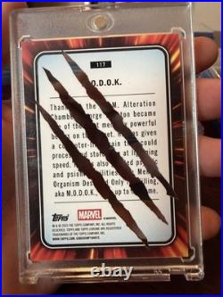 2025 Topps Chrome Marvel M. O. D. O. K. Wolverine Adamantium Clawed Black Chrome /10