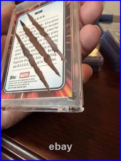 2025 Topps Chrome Marvel M. O. D. O. K. Wolverine Adamantium Clawed Black Chrome /10