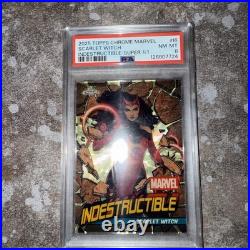 2025 Topps Chrome Marvel Scarlet Witch Indestructible-Super 1/1 Gold Refractor