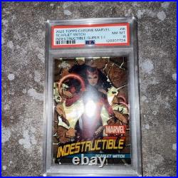 2025 Topps Chrome Marvel Scarlet Witch Indestructible-Super 1/1 Gold Refractor