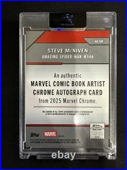 2025 Topps Chrome Marvel Steve McNiven Autograph 6/15 Card #AA-SM