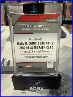 2025 Topps Chrome Marvel Steve McNiven Autograph Alpha 1/5 Card #AA-SM 2025 Topps Chrome Marvel Steve McNiven Autograph Alpha 1/5 Card #AA-SM