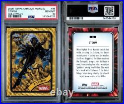 2025 Topps Chrome Marvel Storm Gold Wave /50 PSA Gem? Mint 10? POP 1