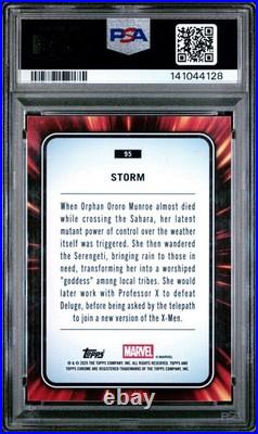 2025 Topps Chrome Marvel Storm Gold Wave /50 PSA Gem? Mint 10? POP 1