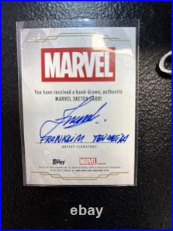 2025 Topps Chrome Marvel Studio Red Hulk 1/1 Sketch! Artist Auto. Beautiful card