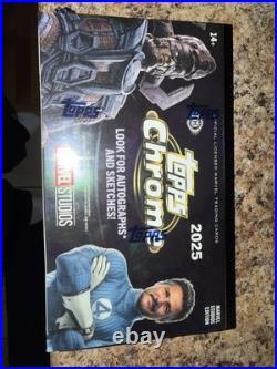 2025 Topps Chrome Marvel Studios Factory Sealed Hobby Box