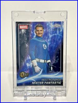 2025 Topps Chrome Marvel Studios Reed Richards Mister Fantastic BLACK DEBUT /10