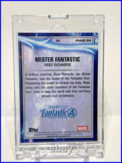2025 Topps Chrome Marvel Studios Reed Richards Mister Fantastic BLACK DEBUT /10