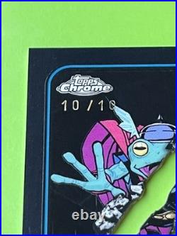 2025 Topps Chrome Marvel THROG Black Clawed Refractor 10/10 BOOKEND