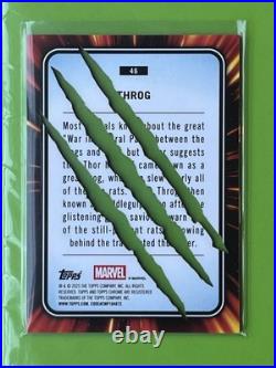 2025 Topps Chrome Marvel THROG Black Clawed Refractor 10/10 BOOKEND
