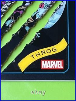 2025 Topps Chrome Marvel THROG Black Clawed Refractor 10/10 BOOKEND