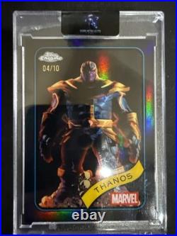 2025 Topps Chrome Marvel Thanos Black #'d 4/10 2025 Topps Chrome Marvel Thanos Black #'d 4/10