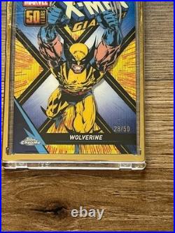 2025 Topps Chrome Marvel WOLVERINE X-Men Giant-Size Anniversary Gold Wave /50