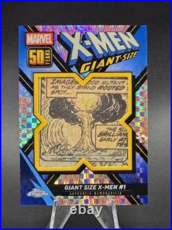2025 Topps Chrome Marvel X-Men Giant Size Anniversary Comic Relic NUKE! /50 2025 Topps Chrome Marvel X-Men Giant Size Anniversary Comic Relic NUKE! /50