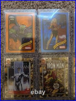 2025 Topps Chrome Marvel Yellow Refractor Serial Numbered Card Lot