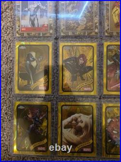 2025 Topps Chrome Marvel Yellow Refractor Serial Numbered Card Lot