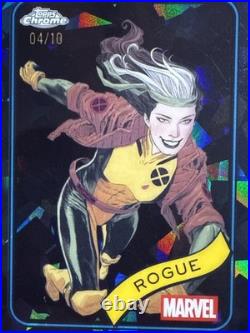 2025 Topps Chrome Sapphire Marvel Rogue #189 Black Sapphire /10
