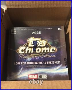 2025 Topps Chrome Sapphire Marvel Studios Hobby Box