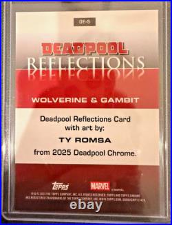 2025 Topps Deadpool Chrome Reflections Wolverine Gambit Ty Romsa Insert SSP