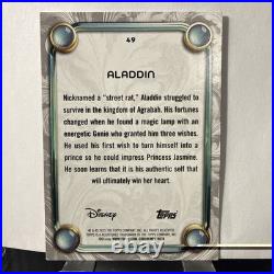 2025 Topps Disney Wonder Aladdin Red Sparkle 3/5