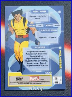 2025 Topps Finest Marvel X-Men'97 Ultimates Wolverine Gold Refractor /50