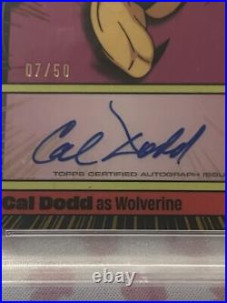 2025 Topps Finest X-Men 97 Cal Dodd as Wolverine Auto Gold 07/50 #VA-CD SSP 2025 Topps Finest X-Men 97 Cal Dodd as Wolverine Auto Gold 07/50 #VA-CD SSP