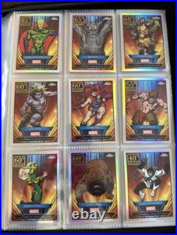 2025 Topps Marvel Chrome Complete Base Set (Including All Inserts)