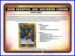 2025 Topps Marvel Chrome Deadpool Wolverine Hobby Box Factory Sealed 80-cards
