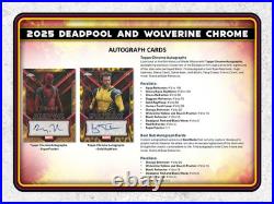 2025 Topps Marvel Chrome Deadpool Wolverine Hobby Box Factory Sealed 80-cards