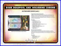 2025 Topps Marvel Chrome Deadpool Wolverine Hobby Box Factory Sealed 80-cards