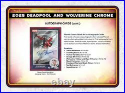 2025 Topps Marvel Chrome Deadpool Wolverine Hobby Box Factory Sealed 80-cards