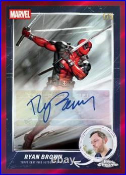 2025 Topps Marvel Chrome Deadpool Wolverine Hobby Box Factory Sealed 80-cards