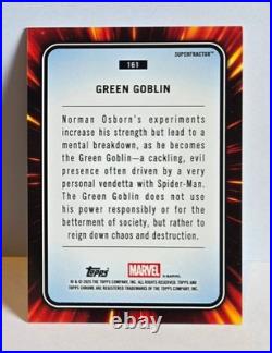 2025 Topps Marvel Chrome Green Goblin Superfractor 1/1- Card #161 2025 Topps Marvel Chrome Green Goblin Superfractor 1/1- Card #161