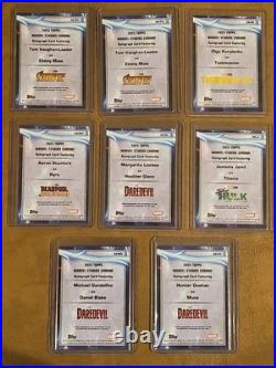 2025 Topps Marvel Lot Of Autographed Cards