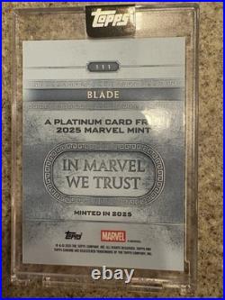 2025 Topps Marvel Mint Chrome Platinum Card Refractor /25 Blade 2025 Topps Marvel Mint Chrome Platinum Card Refractor /25 Blade
