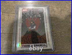 2025 Topps Marvel Studios Chrome Agatha Harkness /50 Three of Swords All Along