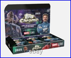 2025 Topps Marvel Studios Chrome Hobby Box PRESALE
