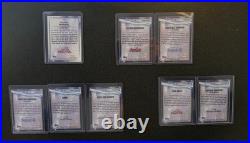 2025 Topps Marvel Studios Chrome LOT (8 Gold cards, /50, featuring 7 characters)