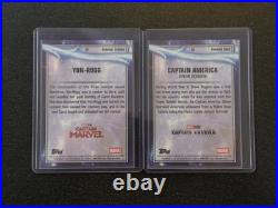 2025 Topps Marvel Studios Chrome LOT (8 Gold cards, /50, featuring 7 characters)