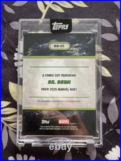2025 Topps Mint Marvel Dr. Doom Comic Cut Authentic #1/1