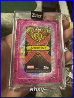 2025 Topps Mint Marvel Juggernaut Gambit's Deck Refractor #/99