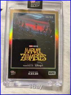 2025 Topps Now Marvel Zombies Gold Refractor Rainbow Foil #10/50 Rare Ssp