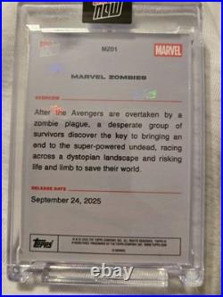 2025 Topps Now Marvel Zombies Gold Refractor Rainbow Foil #10/50 Rare Ssp