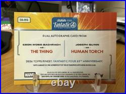 2026 Finest Fantastic Four DA-MQ Dual Autos Human Torch/Thing Orange 11/25