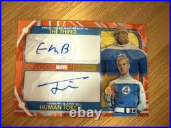 2026 Finest Fantastic Four DA-MQ Dual Autos Human Torch/Thing Orange 11/25